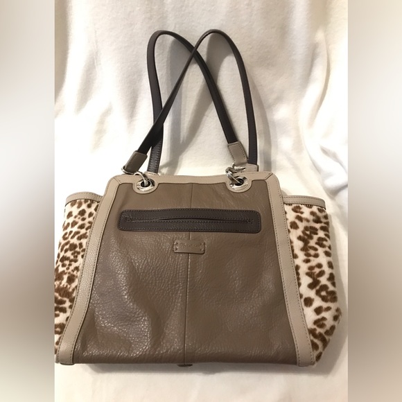 Brighton PARIS tote Beige mushroom TALI Leather & faux fur Shoulder - Picture 7 of 13